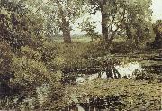Isaac Levitan Overgrown Pond oil painting picture wholesale